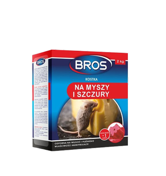 BROS N/MYSZY/SZCZ. KOSTKA 2KG